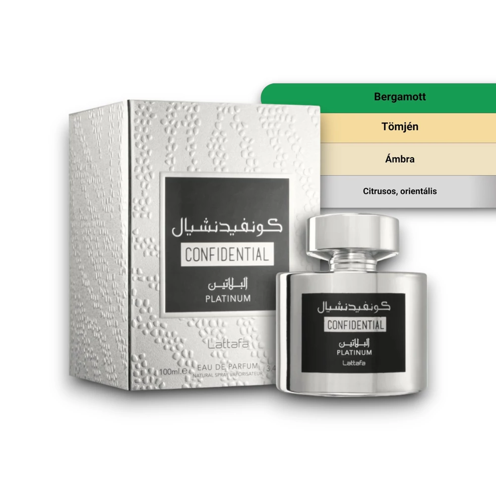 Kép 2/2 - Lattafa - Confidential Platinum Eau de Parfum